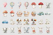Soft Pastel Baby Animals Art, a Decorative Illustration by Housui Patterns (Thumbnail 14 of 19)