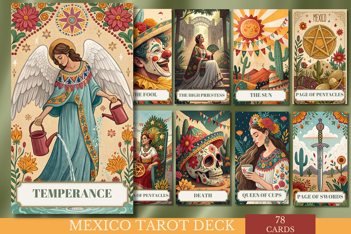 Mexico Tarot Deck Mexican Art Tarot, an Illustration by Mugio (Photo 1 of 5)