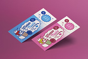 Blue Quirky Winter Music Ticket, a Card Template by graphicook (Thumbnail 1 of 3)