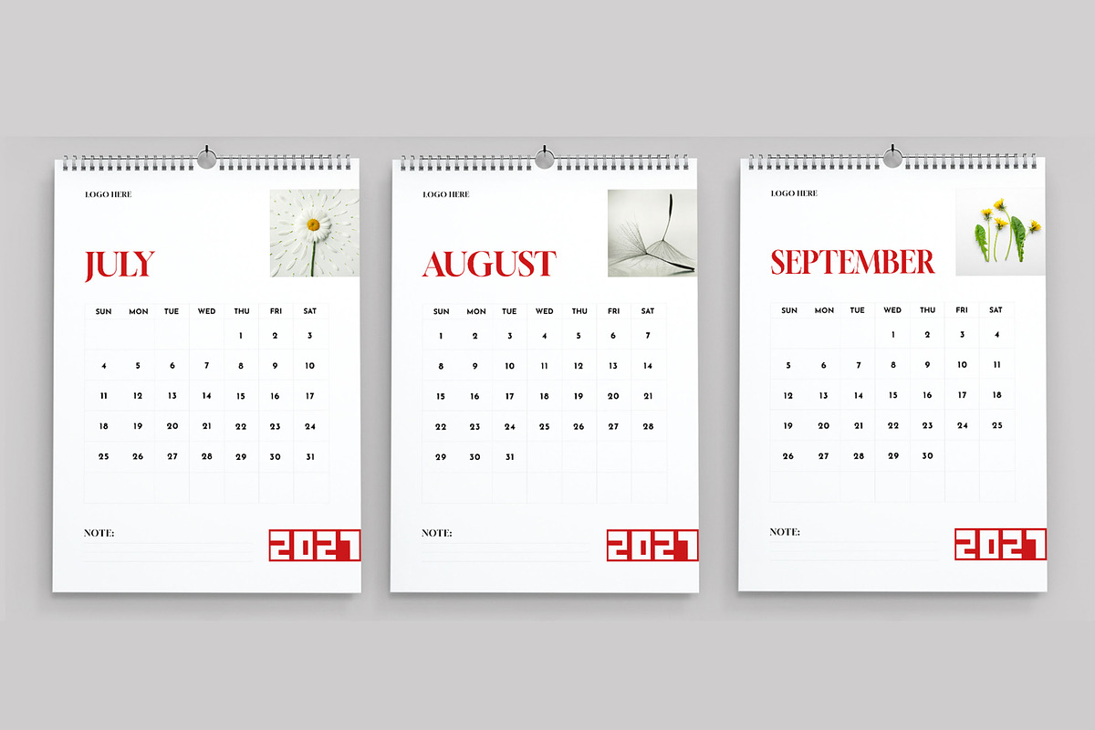 Calendar Template 2027, a Stationery Template by MightyDesign (Photo 4 of 8)