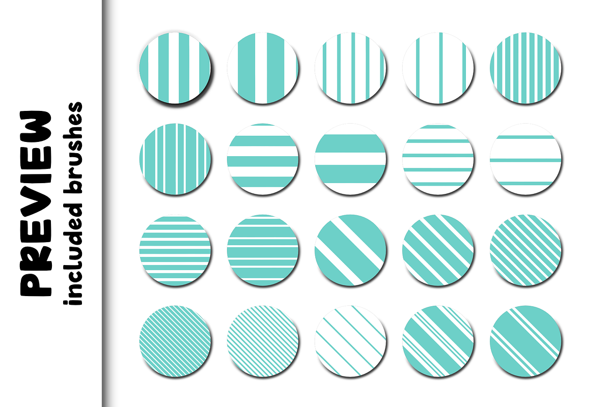 Basic Patterns 2.0 Procreate Brushes, a Brush Add-On by Design av MAD (Photo 2 of 10)