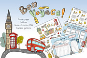 Bon voyage vector set, an Illustration by artdreamer (Thumbnail 1 of 6)