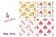 Cute Pixel Art Elements & patterns, an Object Illustration by Bielousova Art (Thumbnail 3 of 3)