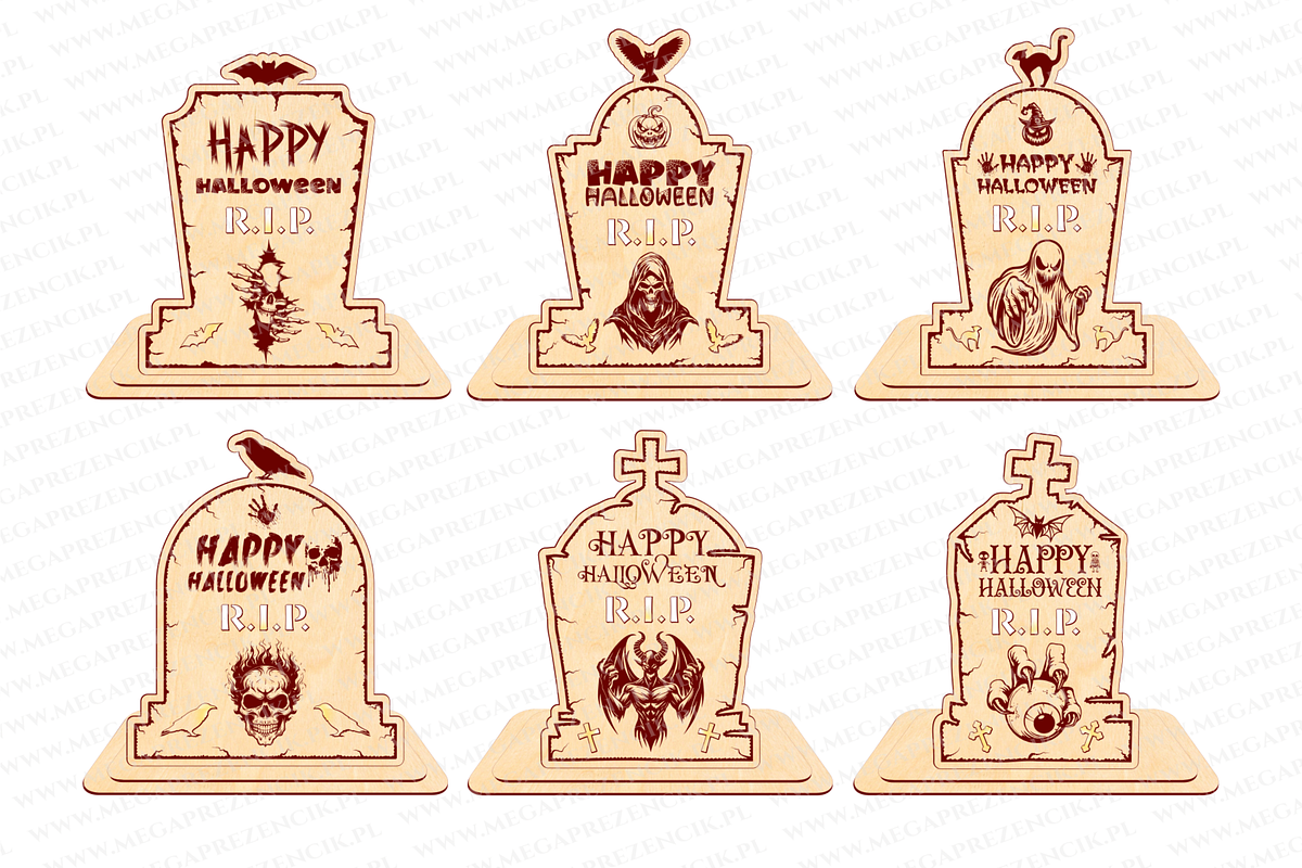 LED illuminated Halloween statuettes, a Pattern Graphic by MegaPrezencik (Photo 2 of 5)