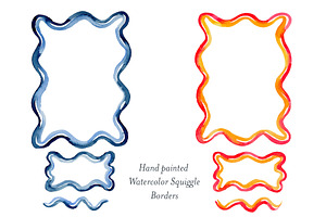 2 Tone Squiggle Border Frame