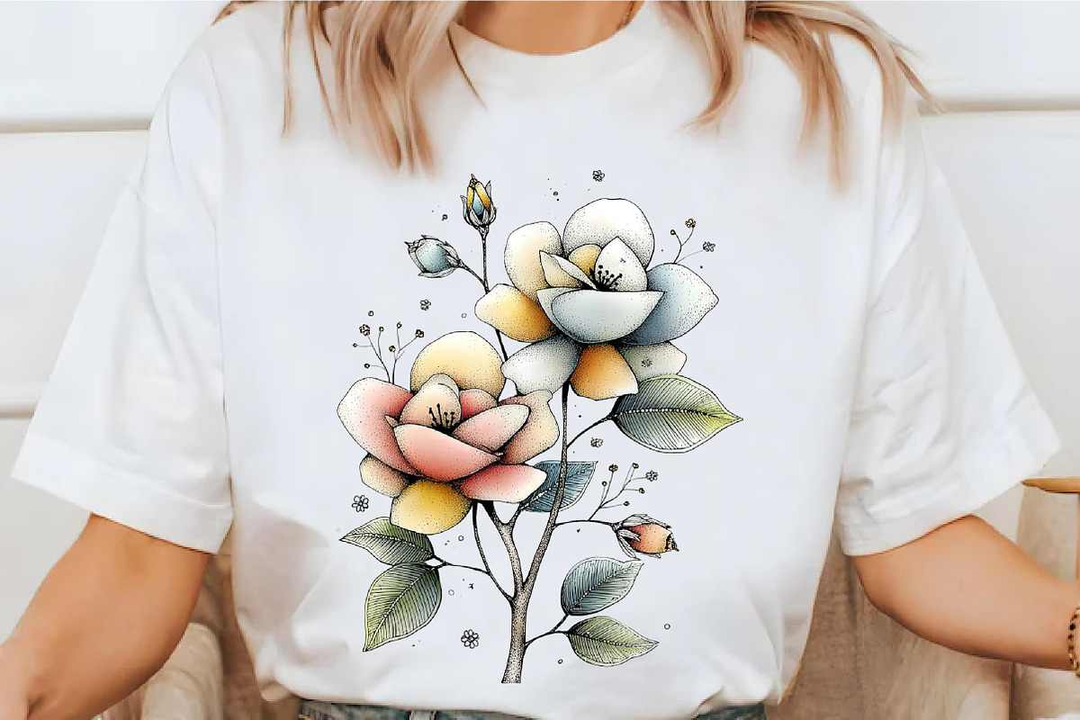 Whimsical Summer Garden Watercolor, an Illustration by designcity5 (Photo 4 of 5)