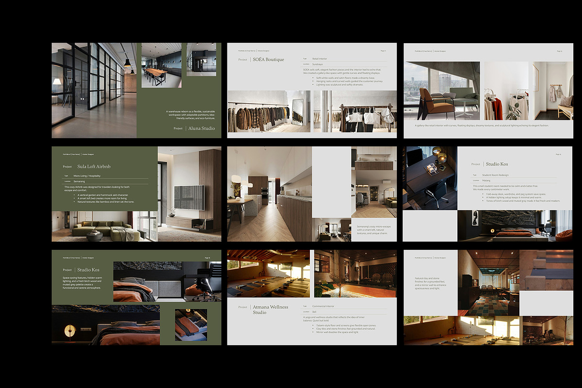 Interior Designer Portfolio GSL, a Presentation Template by Neermana (Photo 3 of 4)