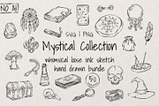 Mystical Whimsical Sketch Bundle, a Decorative Illustration by Artalia (Thumbnail 1 of 5)