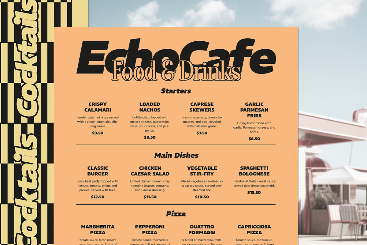 Restaurant Menu Template, a Print Template by BigWeek (Photo 3 of 5)