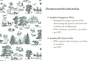Woodland Toile de Jouy Pattern, a Pattern Graphic by Hughes Studio (Thumbnail 6 of 7)