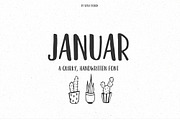 Januar fun handwritten font, a Sans Serif Font by Angele Kamp (Thumbnail 1 of 6)
