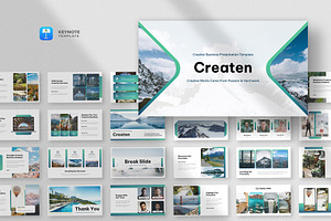 Creative Business Keynote Template, a Design Template by fluffstudio