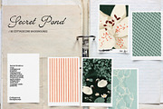 Secret Pond: cottagecore backgrounds, a Background Graphic by PaperJamLab (Thumbnail 1 of 11)
