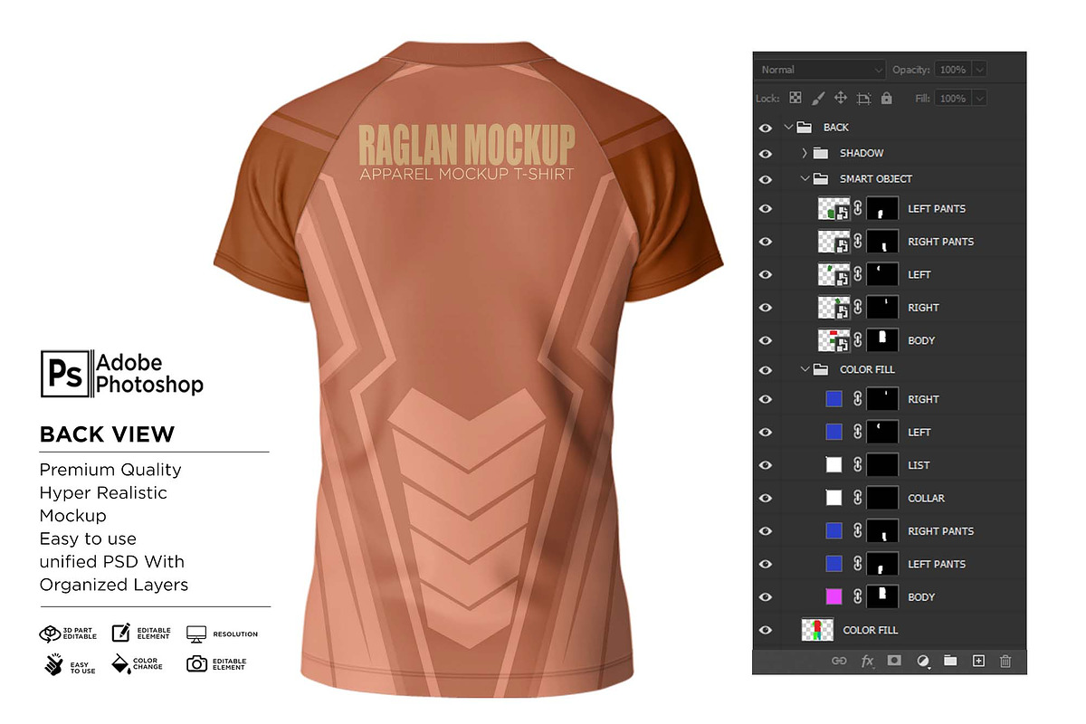 T-Shirt Neck VU Raglan L Mockup, a Shirt Mockup by Nanggroe Scripting (Photo 8 of 9)
