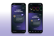 Client Testimonial Social Media Temp, a Social Media Template by BrandPacks (Thumbnail 3 of 7)