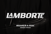 LAMBORTE, a Sans Serif Font by Haksen (Thumbnail 1 of 10)