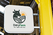 Minimal Dairy Farm Logo Design, a Branding & Logo Template by YUDesignStore (Thumbnail 1 of 7)