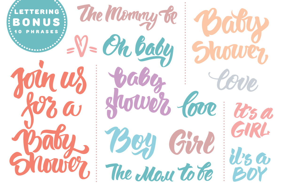 Baby shower watercolor collection, an Object Illustration by soolima (Photo 6 of 6)