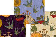 Gothic Autumn Harvest Folk Pattern, a Pattern Graphic by NayaChu (Thumbnail 2 of 9)