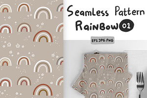 Rainbow seamless pattern Vol 01