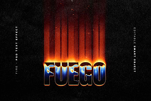 Fuego Retro Text Effect