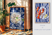 Fished & Fresh Seafood poster maker, a Food Illustration by Elena Dorosh (Thumbnail 8 of 18)