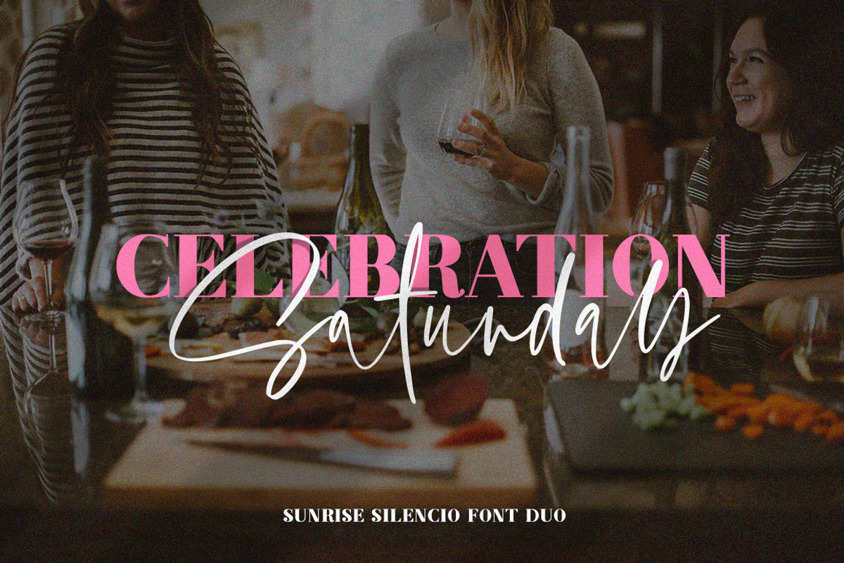 Sunrise Silencio Font Duo preview 6