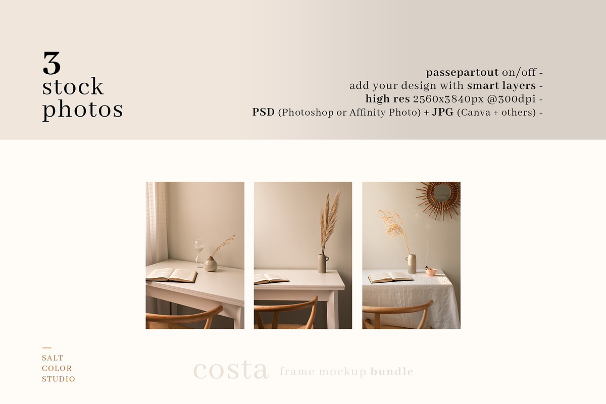 Costa - Frame Mockup Bundle, a Household Mockup by Salt Color Studio (Photo 9 of 10)