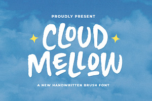 Cloud Mellow - Brush Handwritten, a Handwritten Font by Letterhend Studio