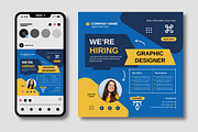 Job Hiring Social Media Poster, a Social Media Template by MightyDesign (Thumbnail 2 of 5)