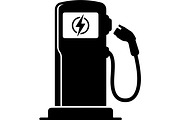 EV Charging Station Icon Bundle, a Technology Illustration by jahid234 (Thumbnail 3 of 13)