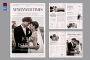 Wedding Newspaper Template, a Brochure Template by BrandPacks (Thumbnail 1 of 4)
