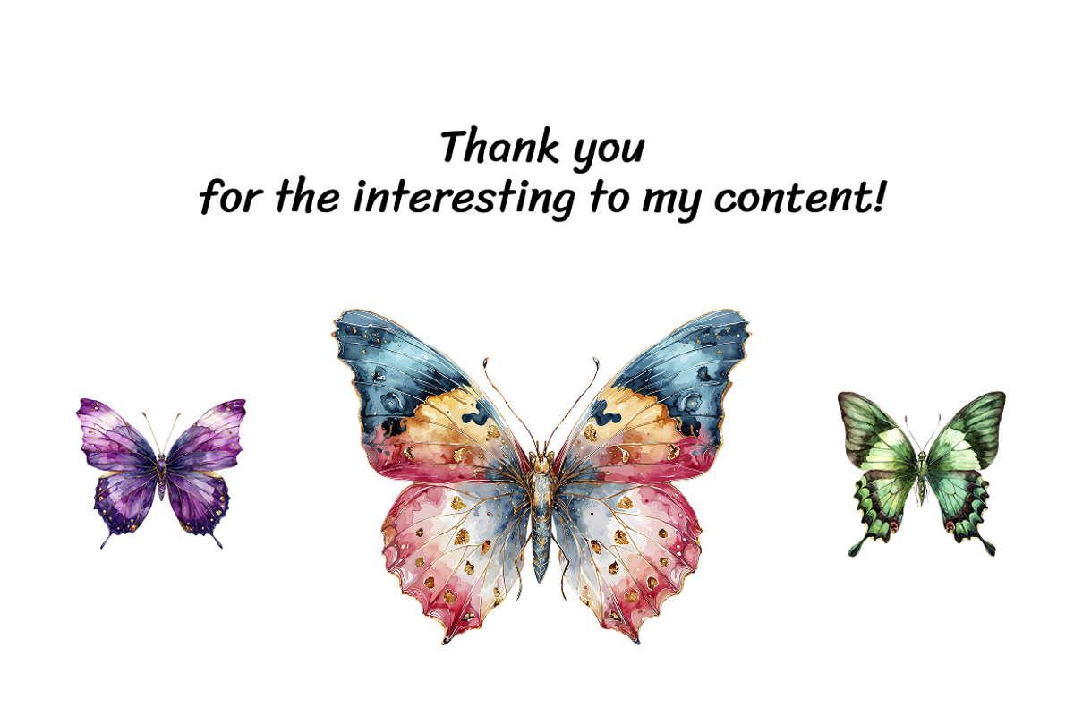 Adorable Butterfly Clipart Bundle, an Animal Illustration by InkyQueenArt (Photo 5 of 5)