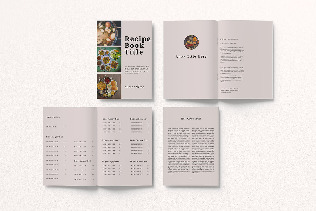 C R A V I N G | Recipe Book Canva Template preview 3