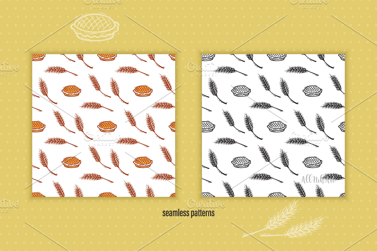 Thanksgiving Day, Fall Patterns, a Pattern Graphic by AllNikArt (Photo 10 of 13)