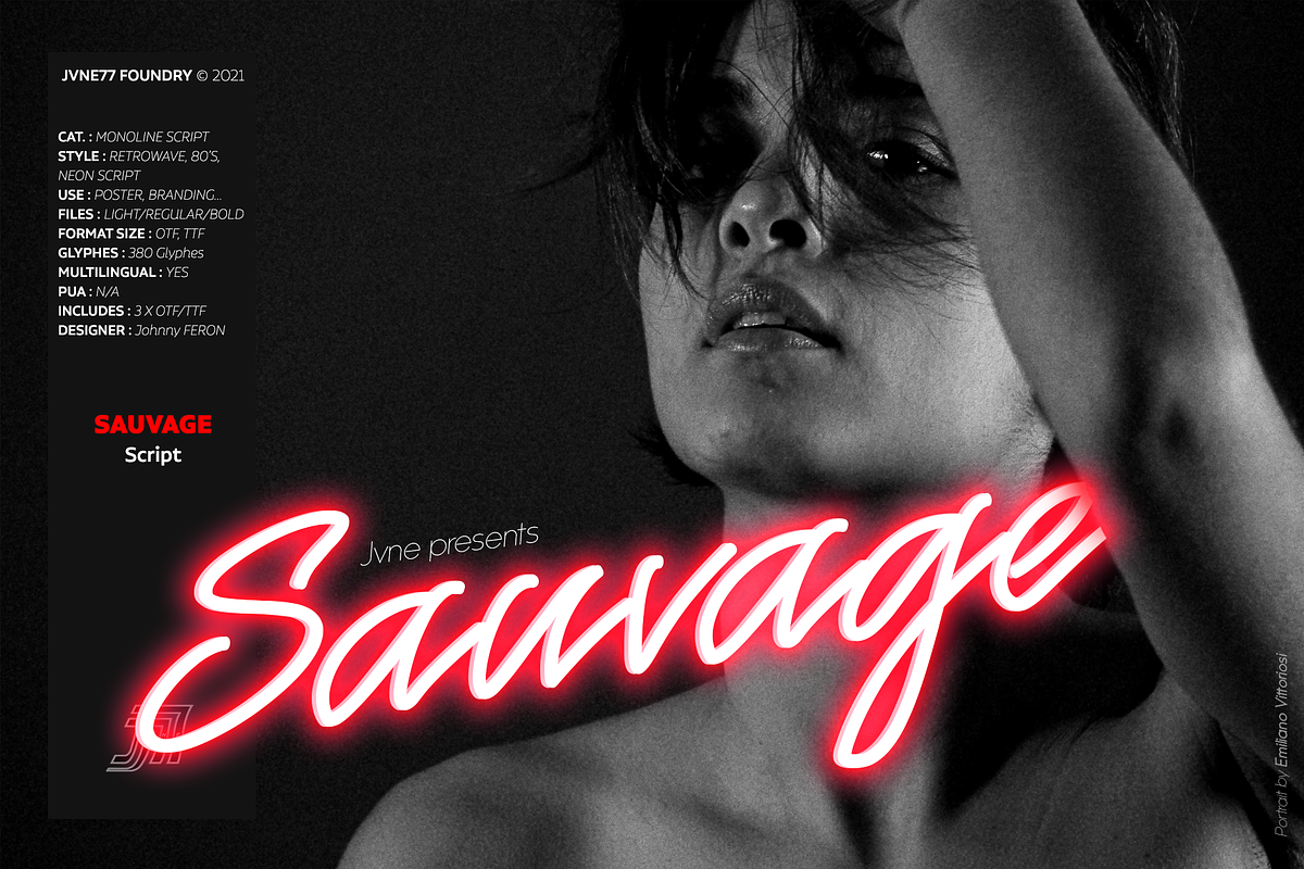 Sauvage - Monoline Script Family, a Script Font by Jvne77 (Photo 1 of 6)