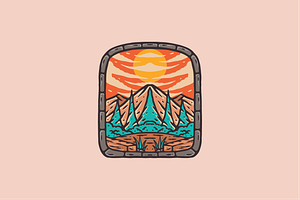 Mountain View Through the Window