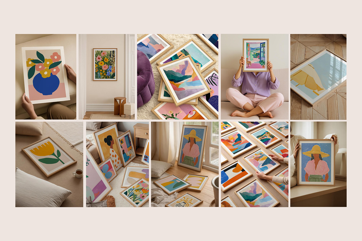 Frames Mockups Bundle - 10 Mockups, a Household Mockup by Tomasz Ganclerz (Photo 2 of 10)