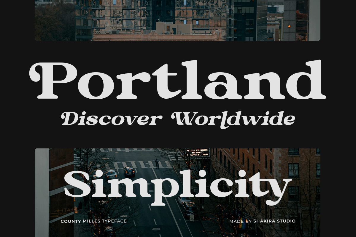 County Miles - Serif Font, a Serif Font by Shakira Studio (Photo 9 of 10)