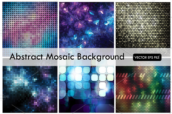 Abstract Mosaic Vector Background