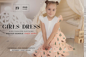 Little Girl Dress Mockup Bundle