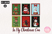 Retro Christmas Stamp - Cute Animal, an Illustration by CreationArt (Thumbnail 1 of 4)