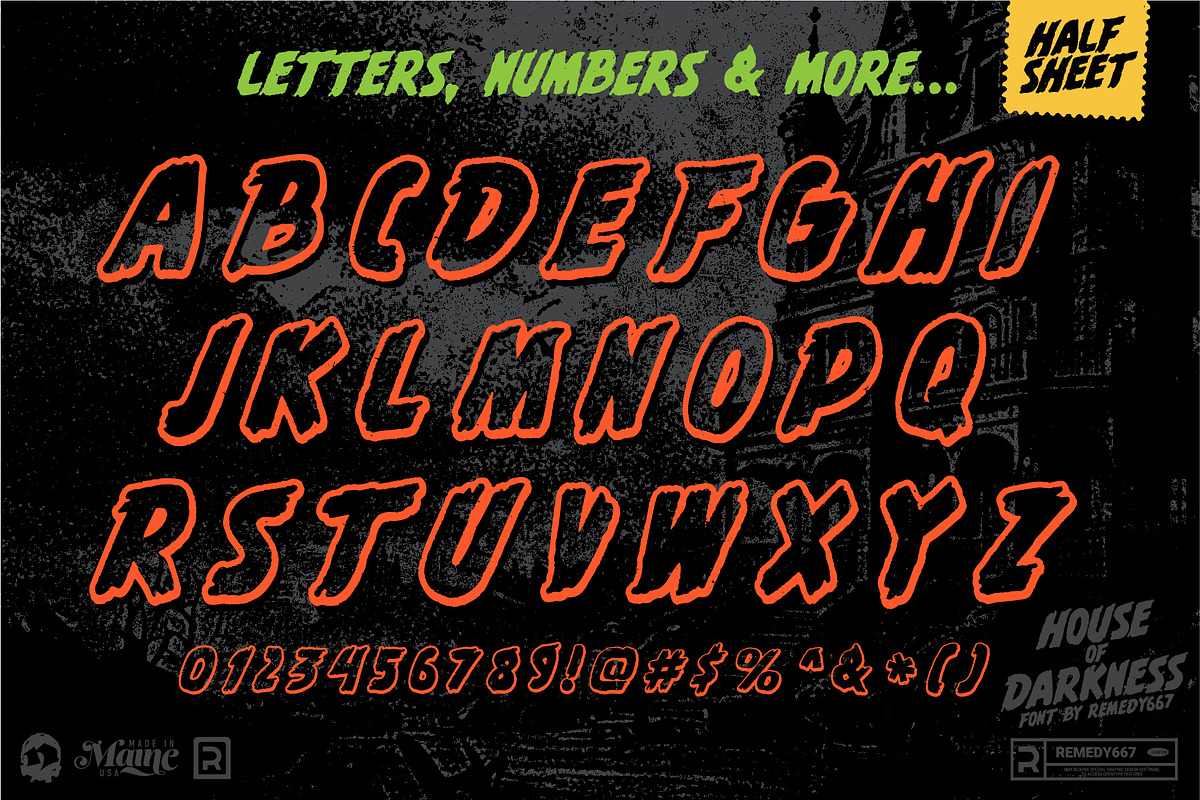 House of Darkness - Horror Font Pack, a Handwritten Font by Remedy667 (Photo 6 of 7)