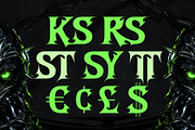 Welltorn - Y2K Black Metal Game Font, a Blackletter Font by Typia Nesia (Thumbnail 10 of 12)