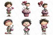 Quirky Valentine Boy Clipart, an Illustration by DreamPrint404 (Thumbnail 3 of 6)