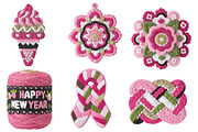 Crochet Yarn Happy New Year clipart, an Illustration by Designworld (Thumbnail 5 of 5)