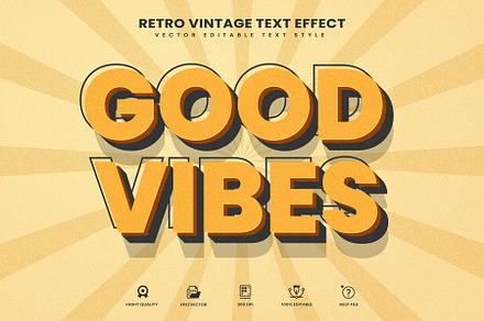Good Vibes Editable Text Effect