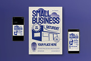 Beige Small Business Flyer Set, a Flyer Template by graphicook (Thumbnail 1 of 3)