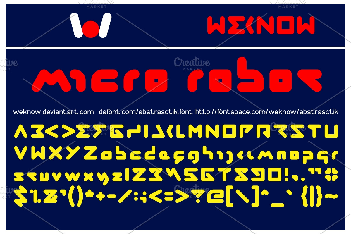 abstrasctik font preview 7