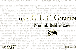 1592 GLC Garamond Set